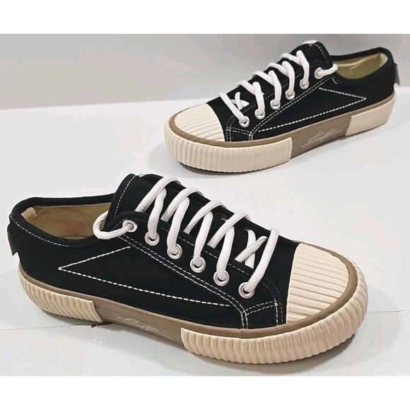 EADK Black Canvas Sneakers Size 38 - Picture 12 of 16